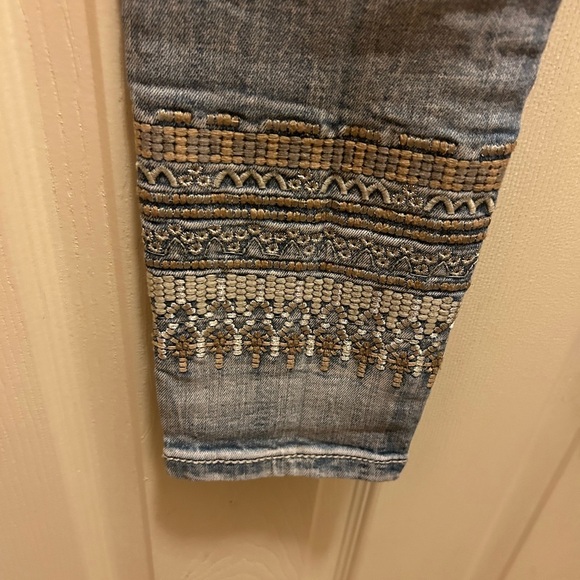 Miss Me Embellished Ankle Signature Cuffed Skinny Jeans Sz 27 - Picture 5 of 13